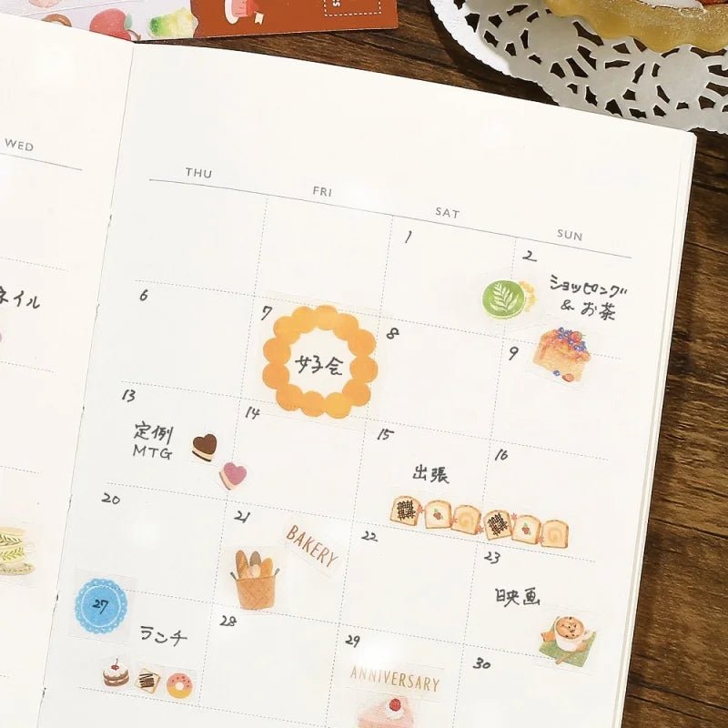 Planner Stickers Sheet 2 - pack - A Bite of Sweets - 4 - BGM - Tidformera