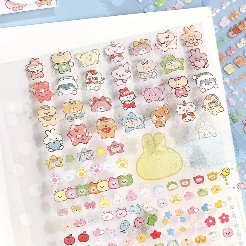 Planner Stickers Sheet 2 - pack - Animal Palette - 3 - BGM - Tidformera