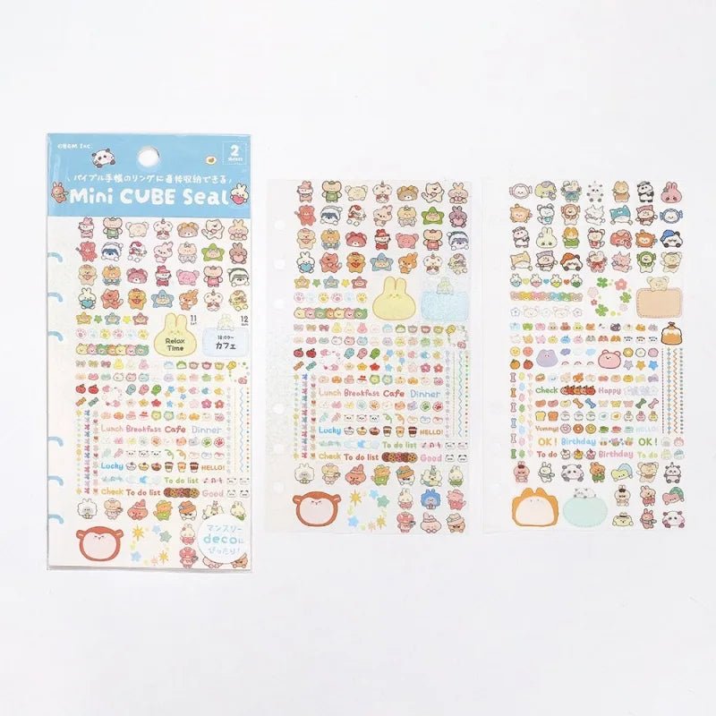 Planner Stickers Sheet 2 - pack - Animal Palette - 2 - BGM - Tidformera