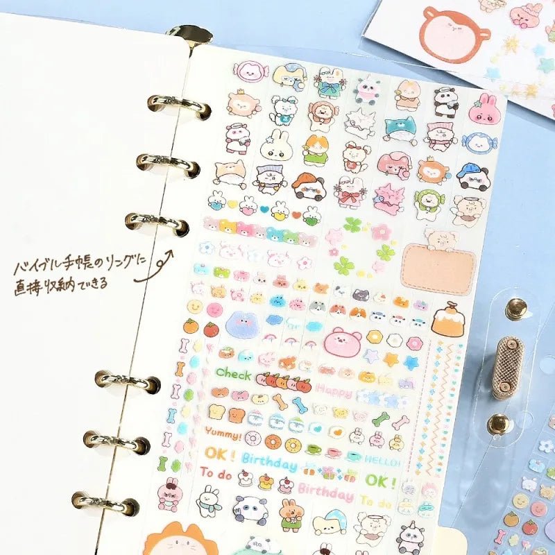 Planner Stickers Sheet 2 - pack - Animal Palette - 4 - BGM - Tidformera