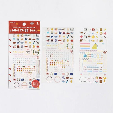 Planner Stickers Sheet 2 - pack - Enamel & Pencil Drawing - 2 - BGM - Tidformera