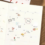 Planner Stickers Sheet 2 - pack - Enamel & Pencil Drawing - 6 - BGM - Tidformera