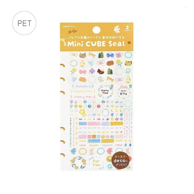 Planner Stickers Sheet 2 - pack - Flower and Coffee Day - 1 - BGM - Tidformera