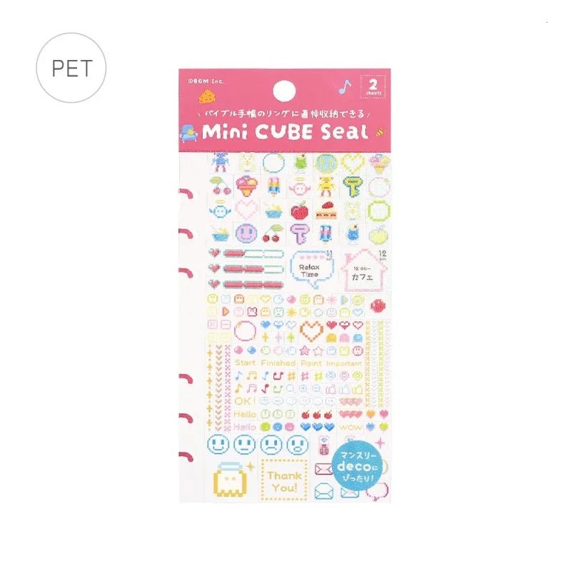 Planner Stickers Sheet 2 - pack - Pixel Painting - 1 - BGM - Tidformera