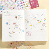 Planner Stickers Sheet 2 - pack - Pixel Painting - 5 - BGM - Tidformera