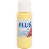 Plus Color Hobbyfärg - Akrylfärg 60 ml Matt - Crocus Yellow - Creative Company - Tidformera