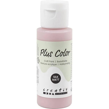 Plus Color Hobbyfärg - Akrylfärg 60 ml Matt - Dusty Rose - 1 - Creative Company - Tidformera