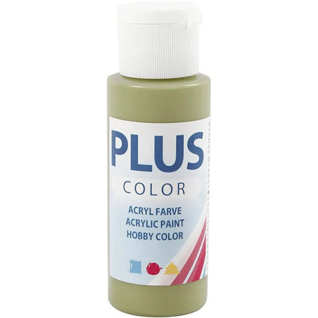 Plus Color Hobbyfärg - Akrylfärg 60 ml Matt - Eucalyptus - Creative Company - Tidformera