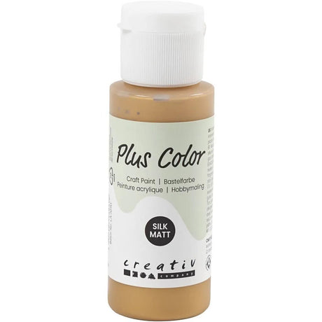 Plus Color Hobbyfärg - Akrylfärg 60 ml Matt - Guld - 1 - Creative Company - Tidformera