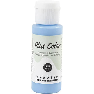 Plus Color Hobbyfärg - Akrylfärg 60 ml Matt - Himmelsblå - 1 - Creative Company - Tidformera