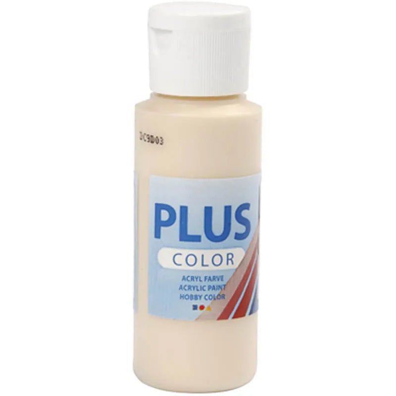 Plus Color Hobbyfärg - Akrylfärg 60 ml Matt - Ivory - 1 - Creative Company - Tidformera