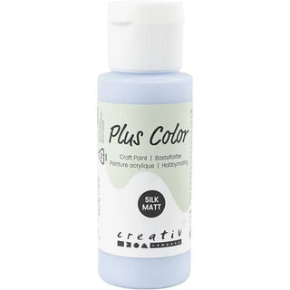Plus Color Hobbyfärg - Akrylfärg 60 ml Matt - Ljusblå - 1 - Creative Company - Tidformera