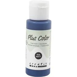 Plus Color Hobbyfärg - Akrylfärg 60 ml Matt - Marinblå - 1 - Creative Company - Tidformera