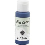 Plus Color Hobbyfärg - Akrylfärg 60 ml Matt - Marinblå - Creative Company - Tidformera