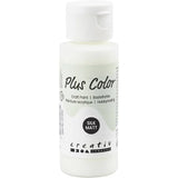 Plus Color Hobbyfärg - Akrylfärg 60 ml Matt - Råvit - 1 - Creative Company - Tidformera