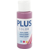 Plus Color Hobbyfärg - Akrylfärg 60 ml Matt - Red Plum - Creative Company - Tidformera