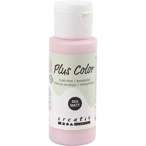 Plus Color Hobbyfärg - Akrylfärg 60 ml Matt - Soft Pink - 1 - Creative Company - Tidformera