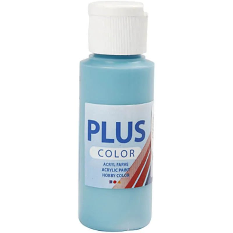 Plus Color Hobbyfärg - Akrylfärg 60 ml Matt - Turkos - Creative Company - Tidformera