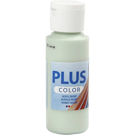 Plus Color Hobbyfärg - Akrylfärg 60 ml Matt - Vårgrön - Creative Company - Tidformera