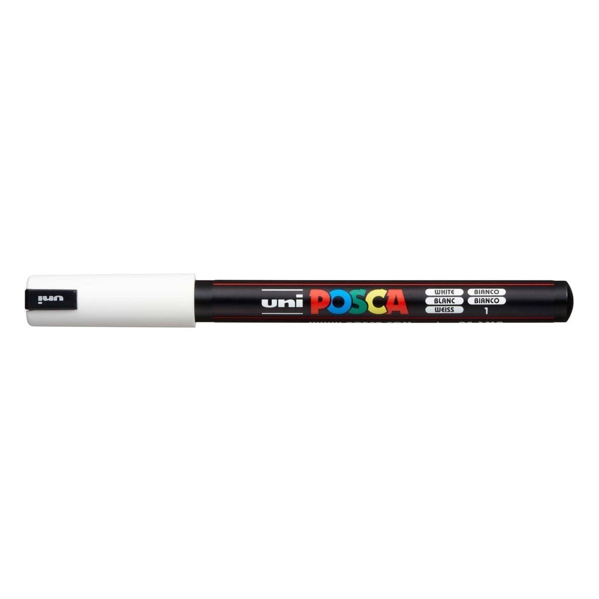 Posca marker PC-1MR Pin type - White 1 - Uni Mitsubishi Pencil - Tidformera