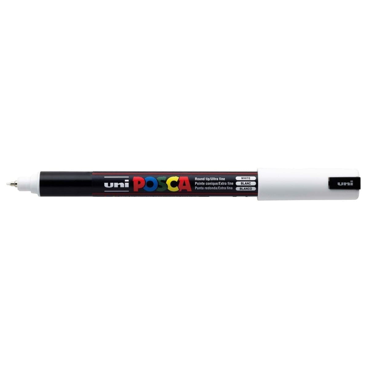 Posca marker PC-1MR Pin type - White 1 - Uni Mitsubishi Pencil - Tidformera