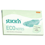 Post - it Eco notes - 76 x 127 mm - Grön - 1 - Stick'n - Tidformera
