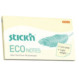 Post - it Eco notes - 76 x 127 mm - Gul - 1 - Stick'n - Tidformera