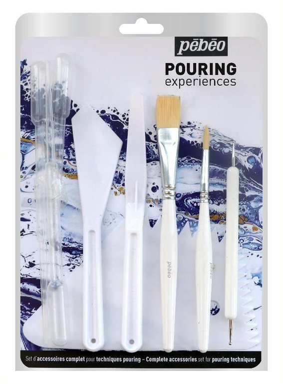 Pouring experiences - Pouringtillbehör Accessories Set - 1 - Pebeo - Tidformera