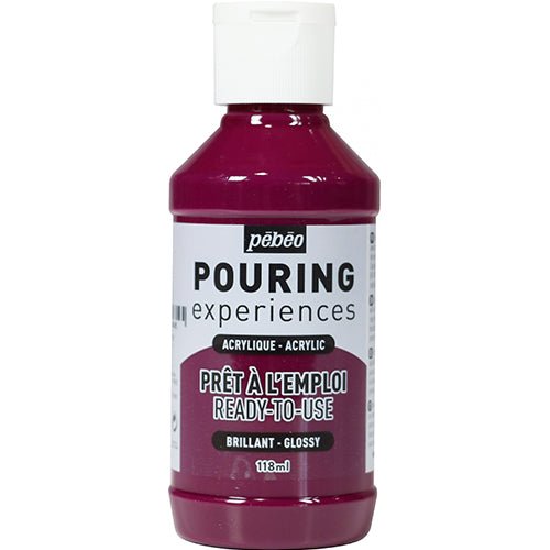 Pouringfärg Pebeo Experiences - 118 ml Glossy - Deep Magenta - Pebeo - Tidformera