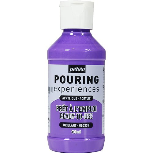 Pouringfärg Pebeo Experiences - 118 ml Glossy - Light Violet - Pebeo - Tidformera