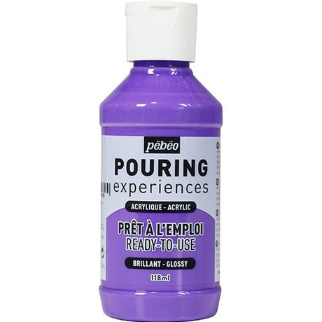 Pouringfärg Pebeo Experiences - 118 ml Glossy - Light Violet - 1 - Pebeo - Tidformera