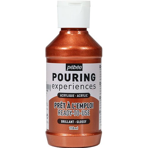 Pouringfärg Pebeo Experiences - 118 ml Glossy - Metallic Copper - Pebeo - Tidformera