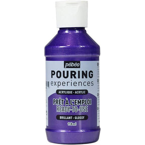 Pouringfärg Pebeo Experiences - 118 ml Glossy - Metallic Purple - 1 - Pebeo - Tidformera