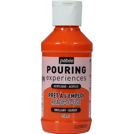 Pouringfärg Pebeo Experiences - 118 ml Glossy - Orange - Pebeo - Tidformera