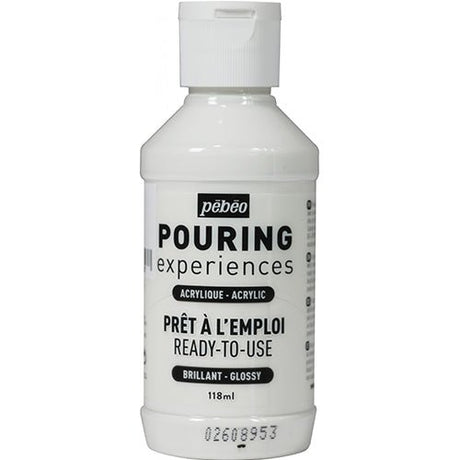 Pouringfärg Pebeo Experiences - 118 ml Glossy - Titanium White - Pebeo - Tidformera