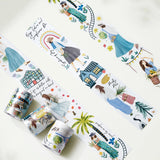 Prague's Colorful Journey Wide PET Tape - 55 mm - Washi Tape Shop - Tidformera