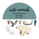 Pre cut Pet Tape - Penpaling Paula - Artic Animals - 1 - Penpaling Paula - Tidformera