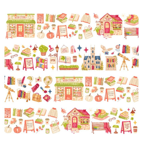 Pre cut Pet Tape - Penpaling Paula - Autumn Library - 2 - Penpaling Paula - Tidformera