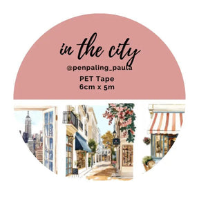 Pre cut Pet Tape - Penpaling Paula - In the City - 1 - Penpaling Paula - Tidformera