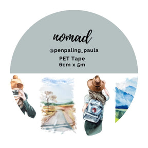 Pre cut Pet Tape - Penpaling Paula - Nomad 60 mm - 1 - Penpaling Paula - Tidformera