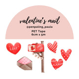 Pre cut Pet Tape - Penpaling Paula - Valentine's Mail - 1 - Penpaling Paula - Tidformera
