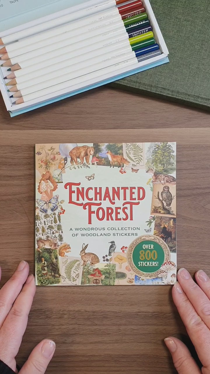 Video - Vi bläddrar i Enchanted Forest sticker book från Peter Pauper Press.