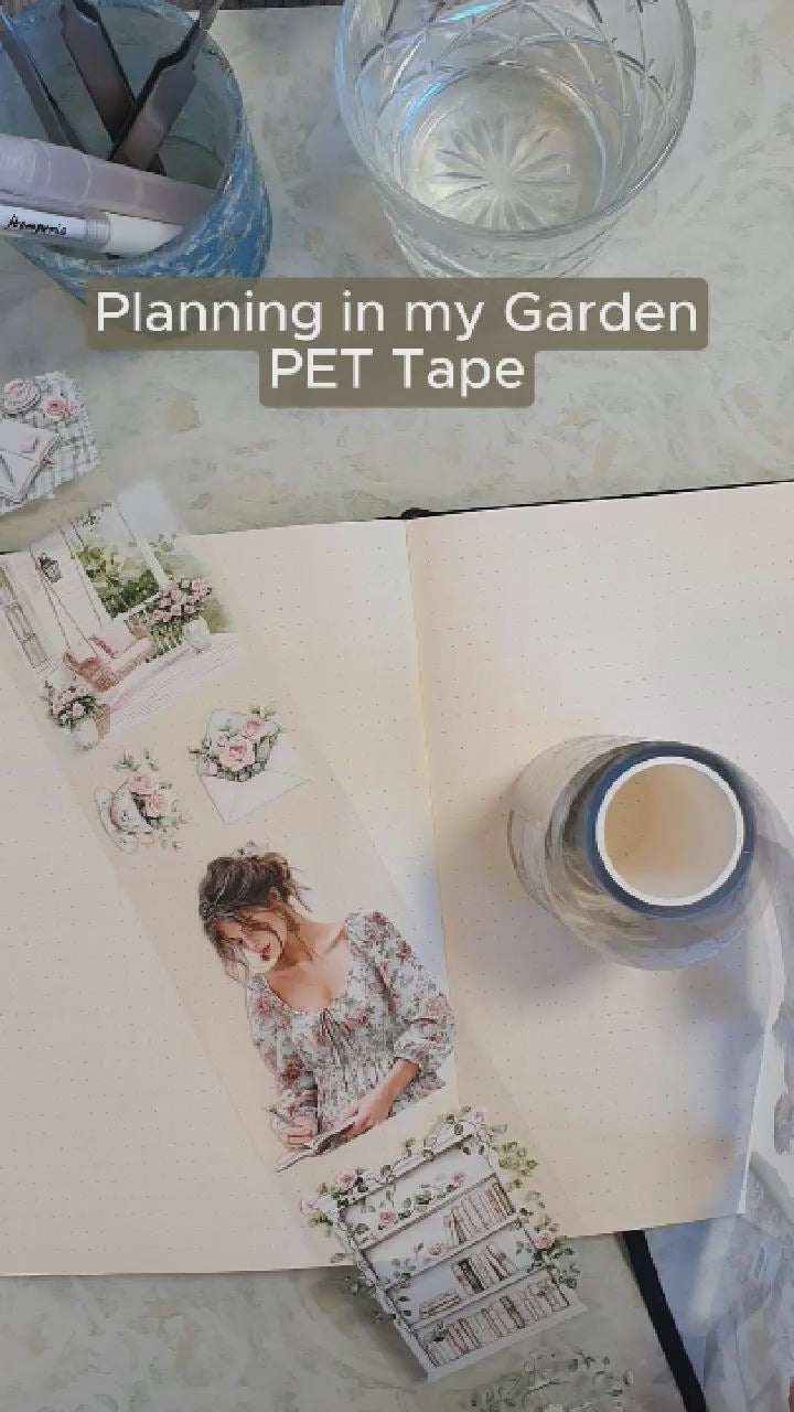 Video - Planning in my Garden PET Tape från Lana's Scrap shop. Tidformera