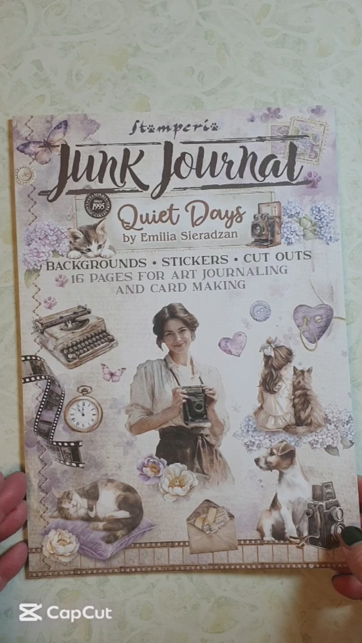 Video - Bläddra i Junk Journal Quiet Days från Stamperia