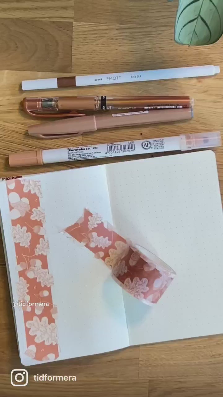 Video Washi encyklopedin! Amber Oak washi tape - Alexandra Renke