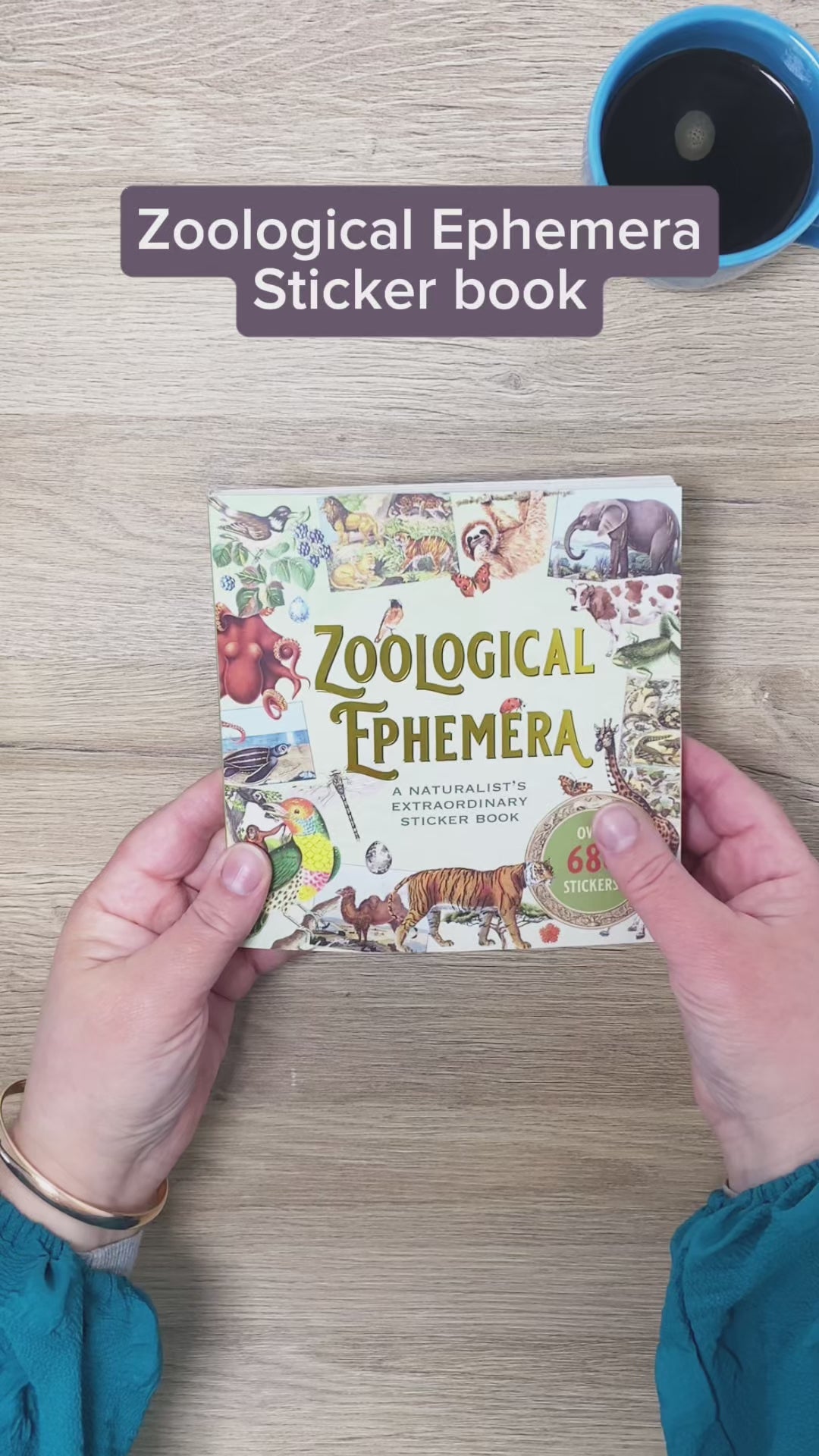 Video - Zoological Ephemera Sticker book från Peter Pauper Press -Tidformera
