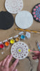 Video - Dot painting med stencil i sann tidformera anda