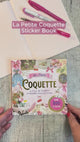 Vi bläddrar i La Petite Coquette Sticker book från Peter Pauper Press. Tidformera