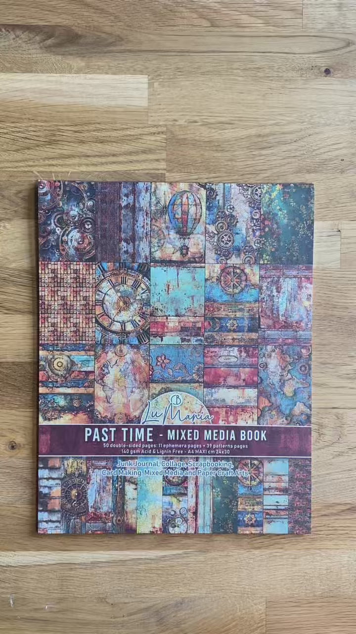 Video där vi visar Mixed media book - Past time från Ciao Bella
