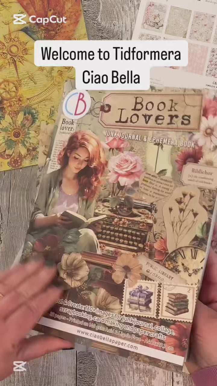 Junk Journal & Ephemera book - Book Lovers